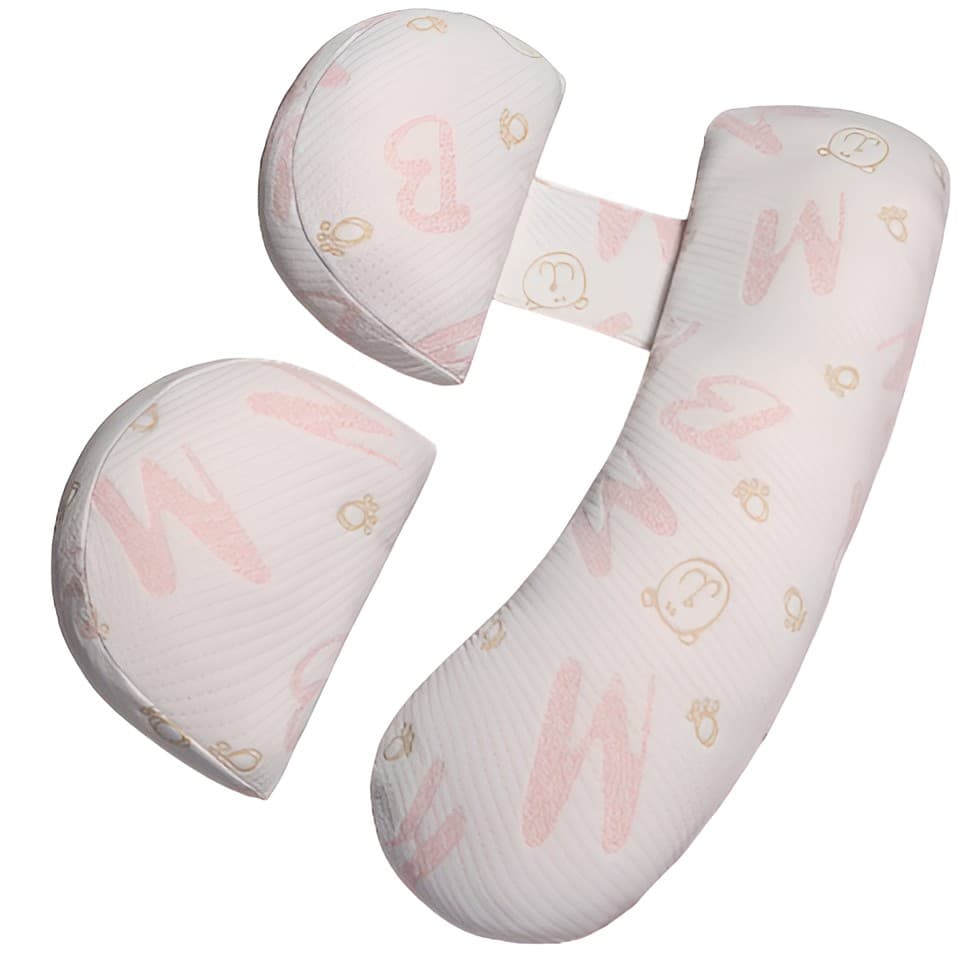 Set Perna pentru Gravide, Flippy, Husa Detasabila, Utilizare in Forma H si U, Reglabila, Latime Ajustabila, Proactive, Roz