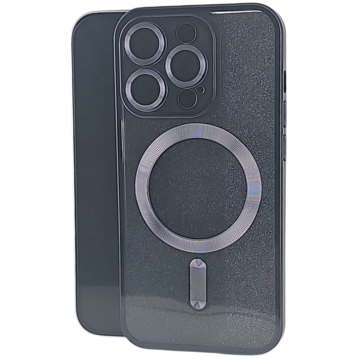 Husa de Protectie 2 in 1, Flippy, pentru Apple iPhone 15 Pro Max, Compatibila MagSafe, Magnetica, cu Protectie Lentila, din