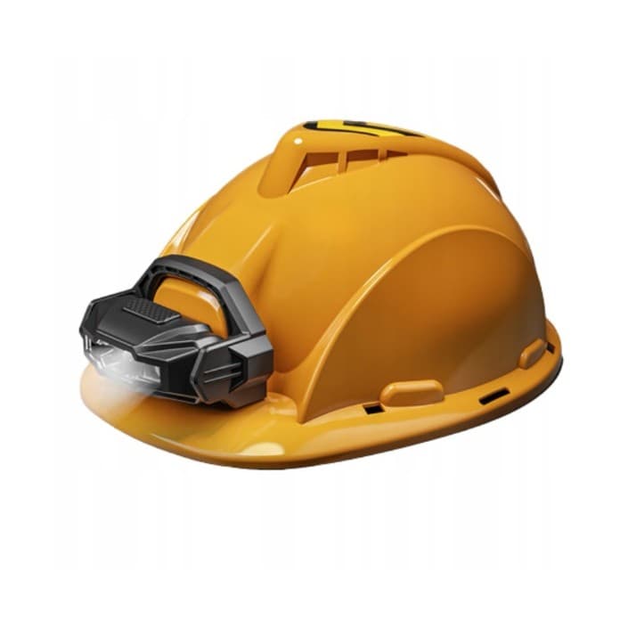 Casca Protectie cu Lanterna de Jucarie pentru Copii, Flippy, Material Plastic, Interactiv, Distractiv, 29.5x19.5x6.5 cm