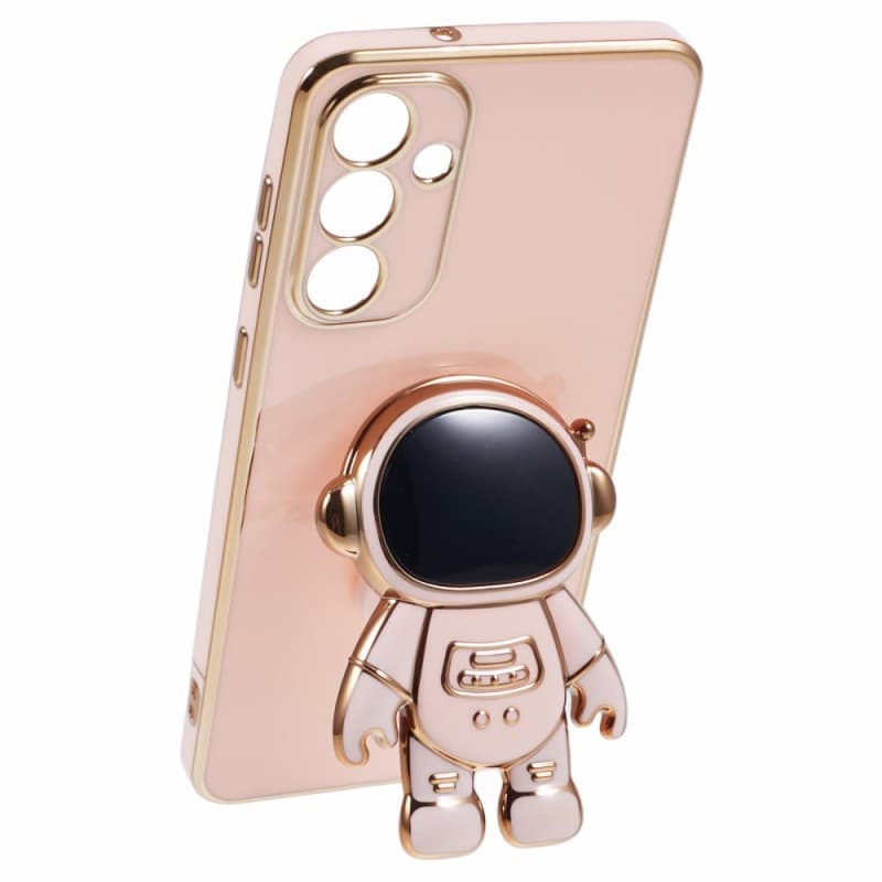 Husa Telefon 2in1, Flippy, Compatibila Samsung Galaxy S21 FE, Carcasa TPU cu Suport Inclus Tip Astronaut, Protectie Camere