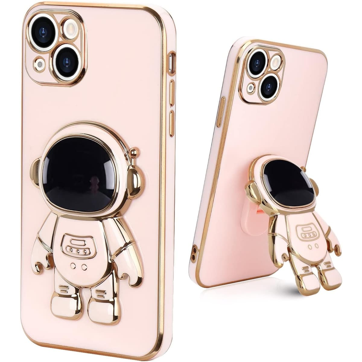 Husa de Protectie TPU 2in1, Flippy, pentru Apple iPhone 14 Plus, Astronaut cu Suport, Antisoc, Rezistenta la Impact