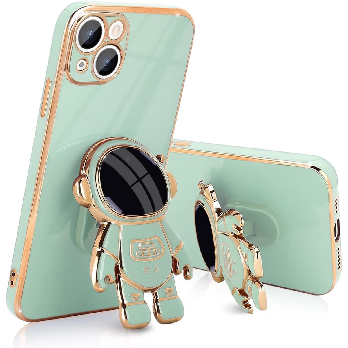 Husa de Protectie TPU 2in1, Flippy, pentru Apple iPhone 14 Plus, Astronaut cu Suport, Antisoc, Rezistenta la Impact