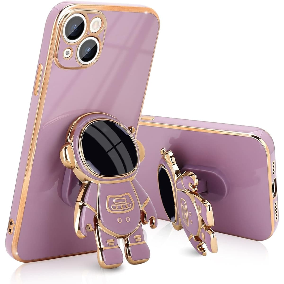 Husa de Protectie TPU 2in1, Flippy, pentru Apple iPhone 14 Plus, Astronaut cu Suport, Antisoc, Rezistenta la Impact