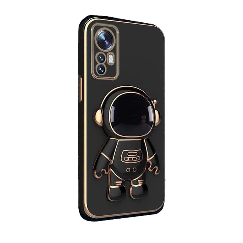 Husa de Protectie 2 in 1, Flippy, Husa de Protectie pentru Honor 90, Model Astronaut, Husa cu Suport, din TPU, Negru