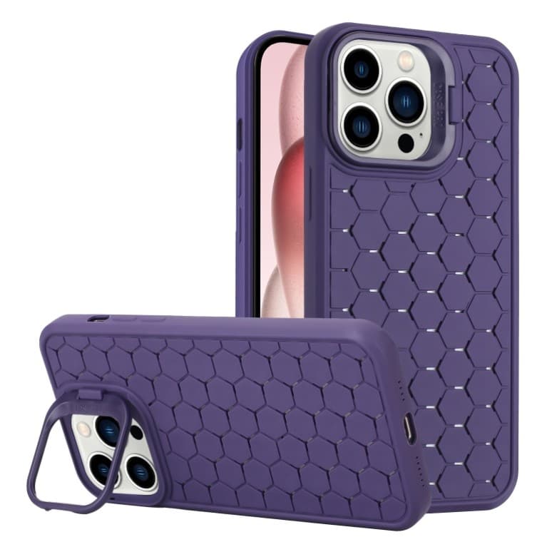 Husa de Protectie TPU, Flippy, pentru Samsung Galaxy S24 Ultra, 3D Cube, cu Inel, Protectie Camera, Antisoc, Antizgariere, Antialunecare, Acoperire Completa, Mov