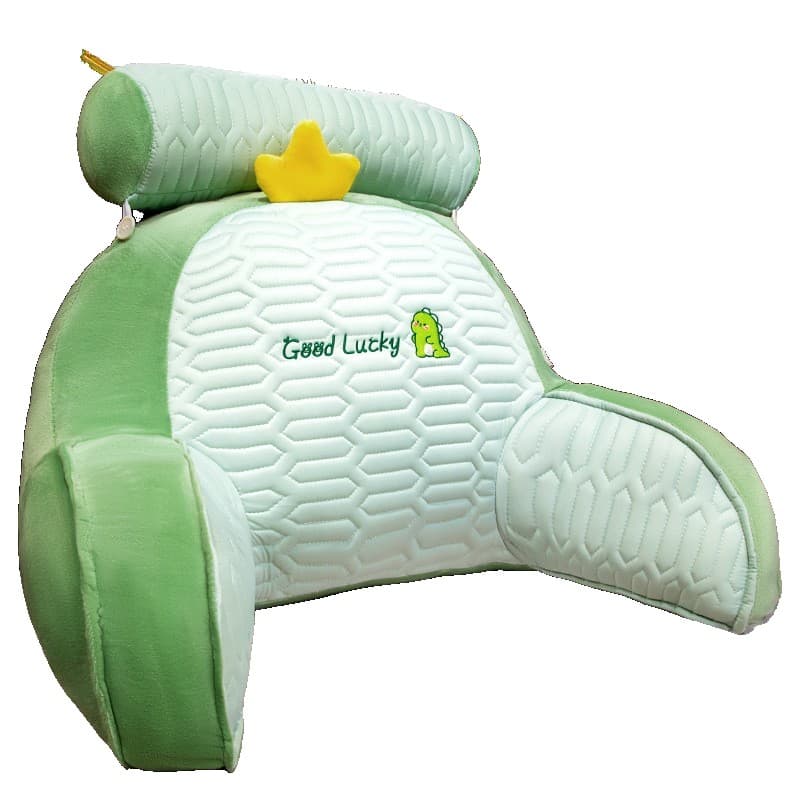 Perna Multifunctionala, Flippy, Spatar pentru Pat, Protectie Lombara, Marime Medie, 60 x 40 cm, din Latex, Model Dinozaur