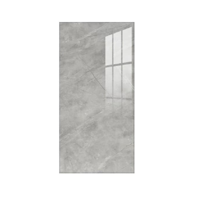 Set 10 Placi Tapet, Flippy, 60 x 30 cm, Grosime 1.5 mm, din PVC, Model Imitatie de Marmura, Suprafata acoperita 1.8 mp, Gri