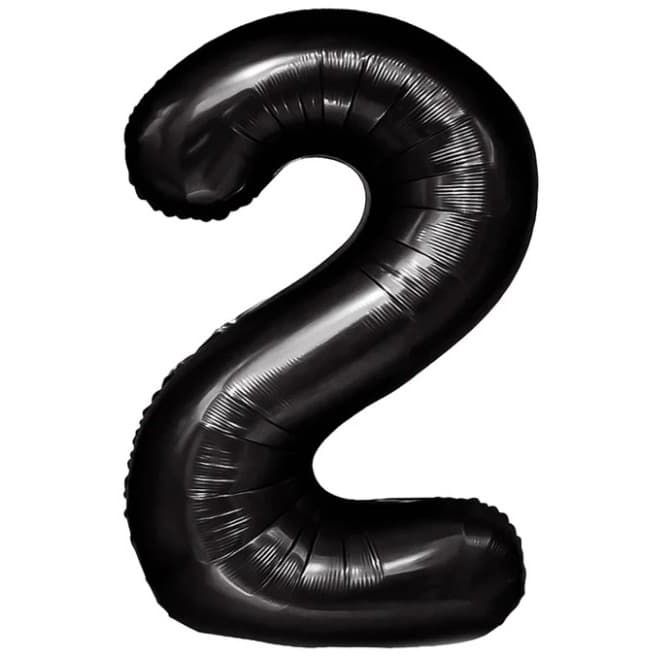 Balon din Folie Metalizata, Flippy, Figurina Cifra, Tema Aniversare 40 cm, Ambalaj Individual, Pai inclus, Umflare cu Aer
