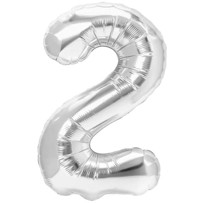 Balon din Folie Metalizata, Flippy, Figurina Cifra, Tema Aniversare 40 cm, Ambalaj Individual, Pai inclus, Umflare cu Aer