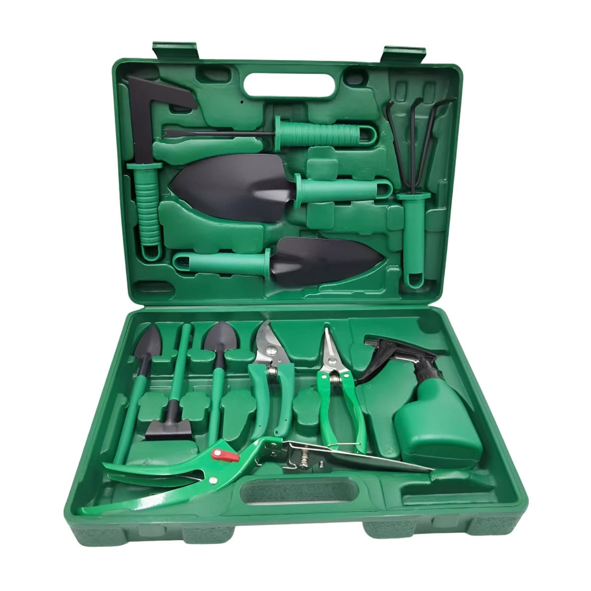 Set 12 Unelte de Gradina, Flippy, pentru Plantare Prelucrare Sol si Ingrijire Plante, Material PVC si Cardboard, Cutie