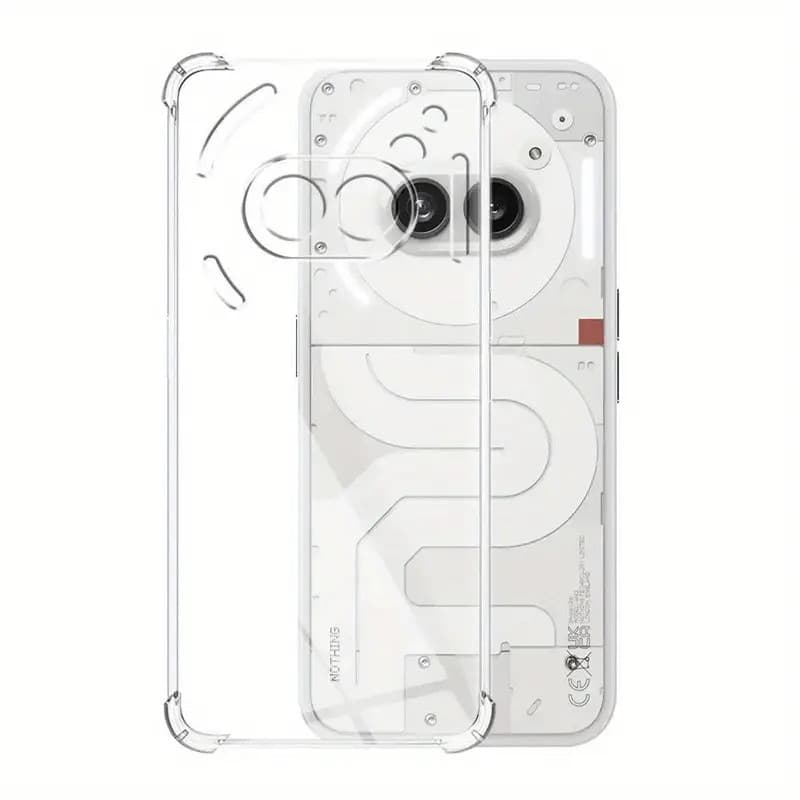 Husa de Protectie, Flippy, Compatibila cu Nothing Phone 2A, TPU Antisoc, Protectie Colturi, 1.5 mm Transparent