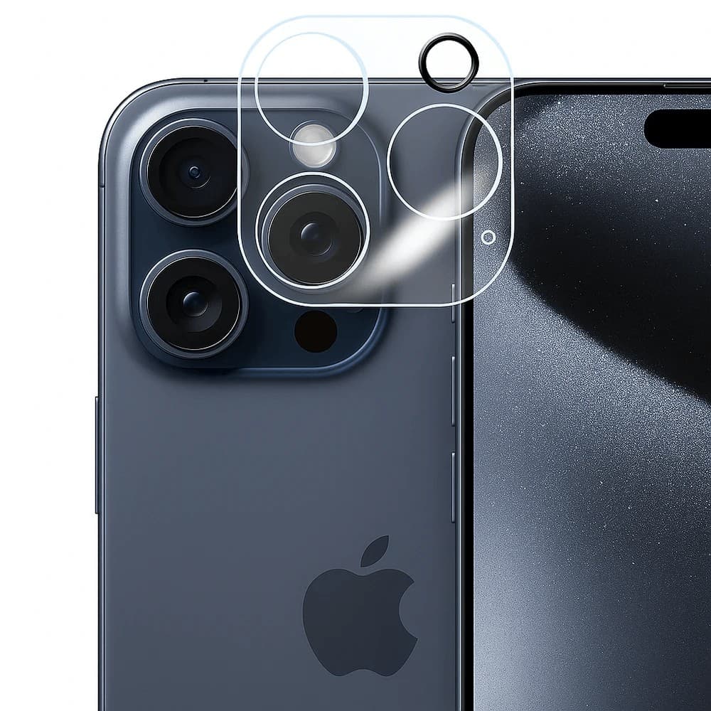 Folie Sticla pentru Camera, Flippy, Pentru Apple iPhone 16 Pro Max, 3D, Transparent