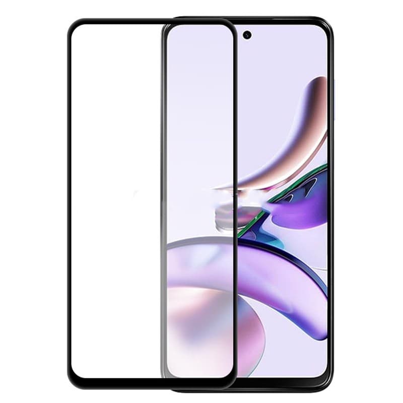 Folie Sticla Securizata pentru Motorola G14, Flippy, Compatibila cu Motorola Moto G14, Full Glue, Margini Negre, Transparent