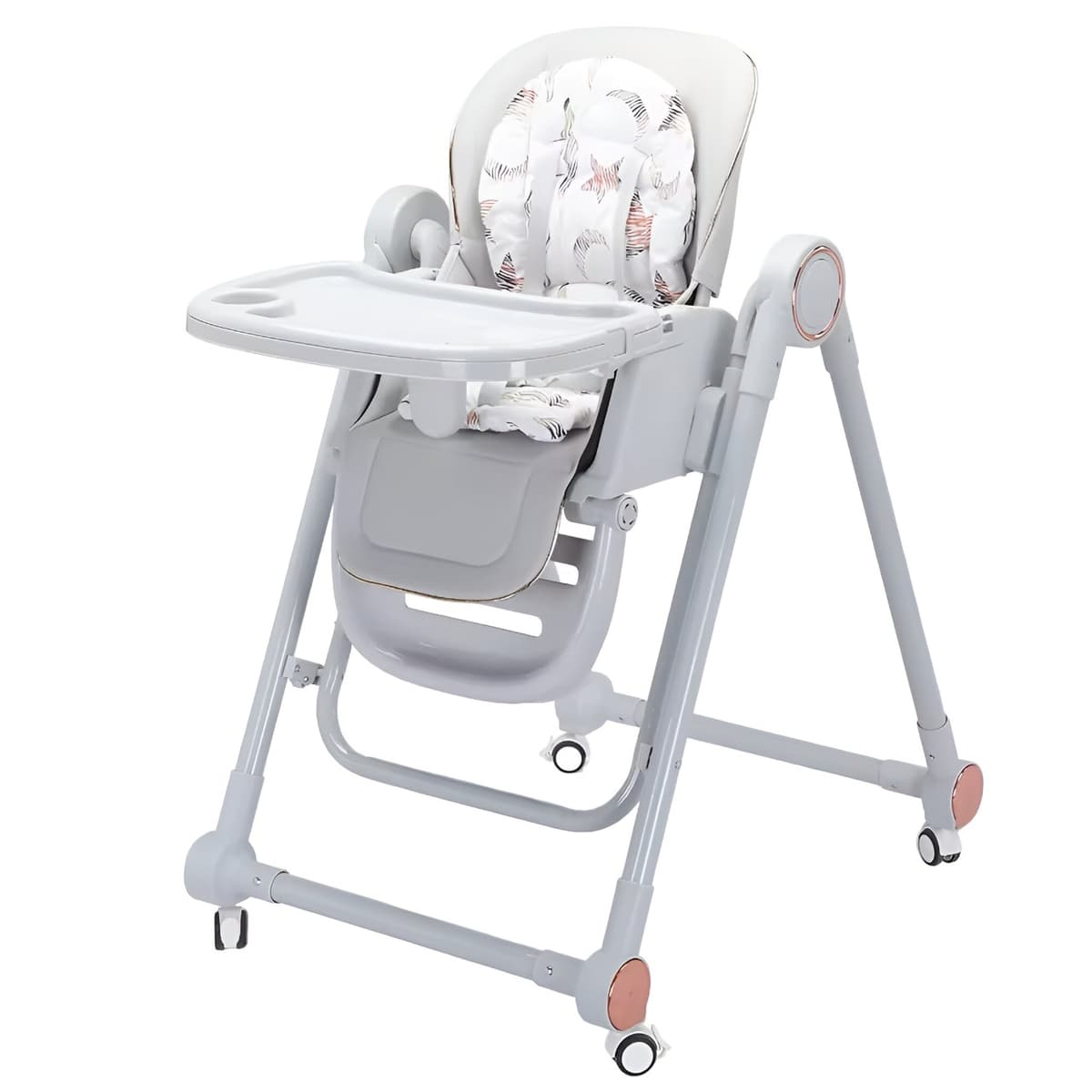 Scaun de Masa pentru Bebelusi si Copii, Flippy, Tavita si Husa Detasabile, Multifuncțional, Stabil, Centura de Siguranta