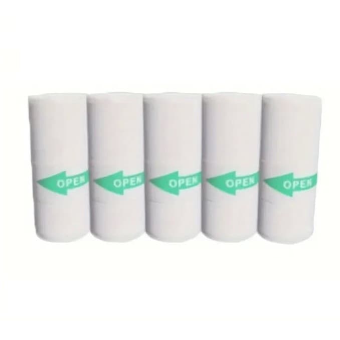 Set 5 Role de Hartie Termica Autocolanta, Flippy, pentru Mini Imprimanta Foto Portabila, Alb