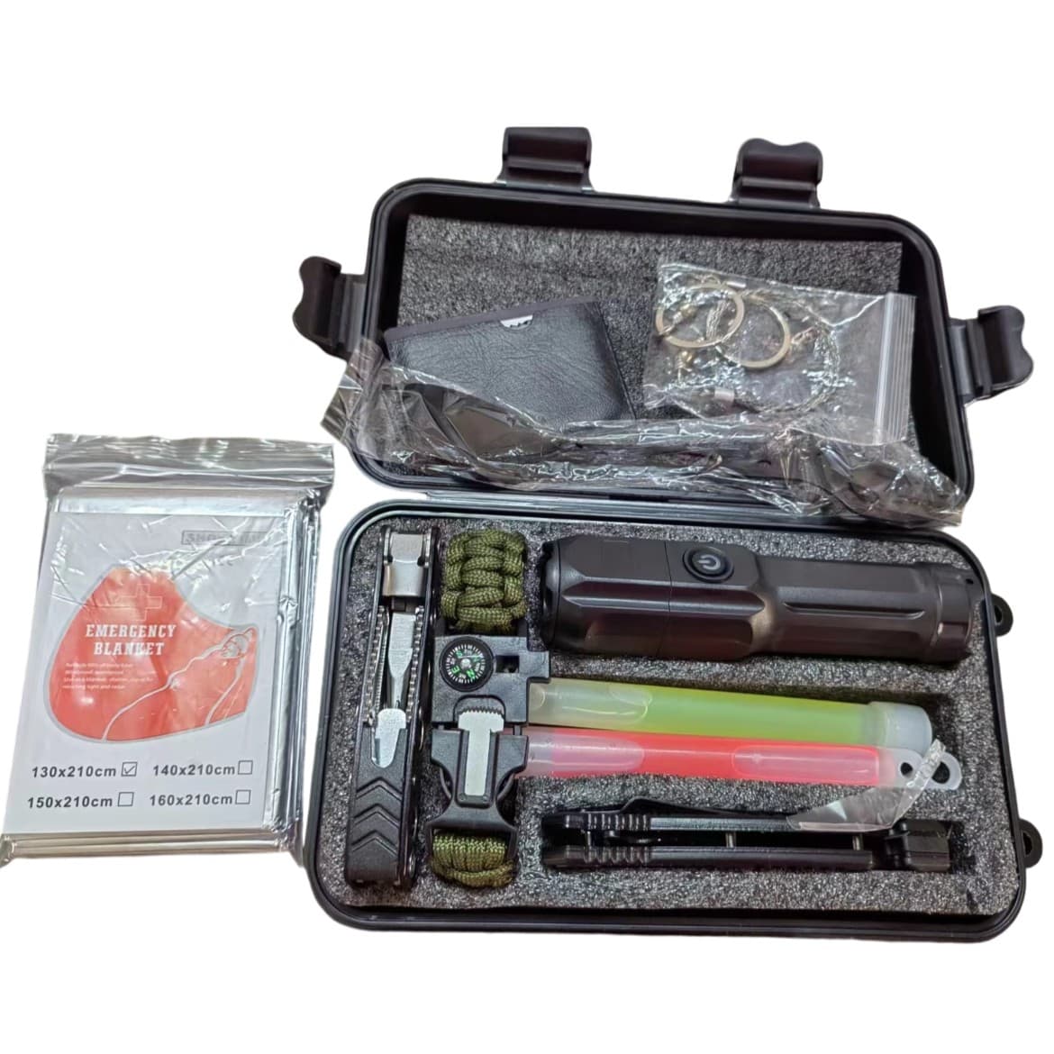 Kit supravietuire multifunctional, Flippy, Instrumente profesionale, Tip Valiza, pentru Camping, Drumetii, Aventuri in aer