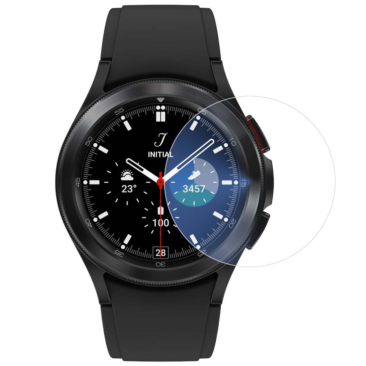 Folie Securizata pentru Samsung Galaxy Watch4 Classic 42mm, Flippy, Sticla de Protectie Compatibila cu Samsung Galaxy Watch4
