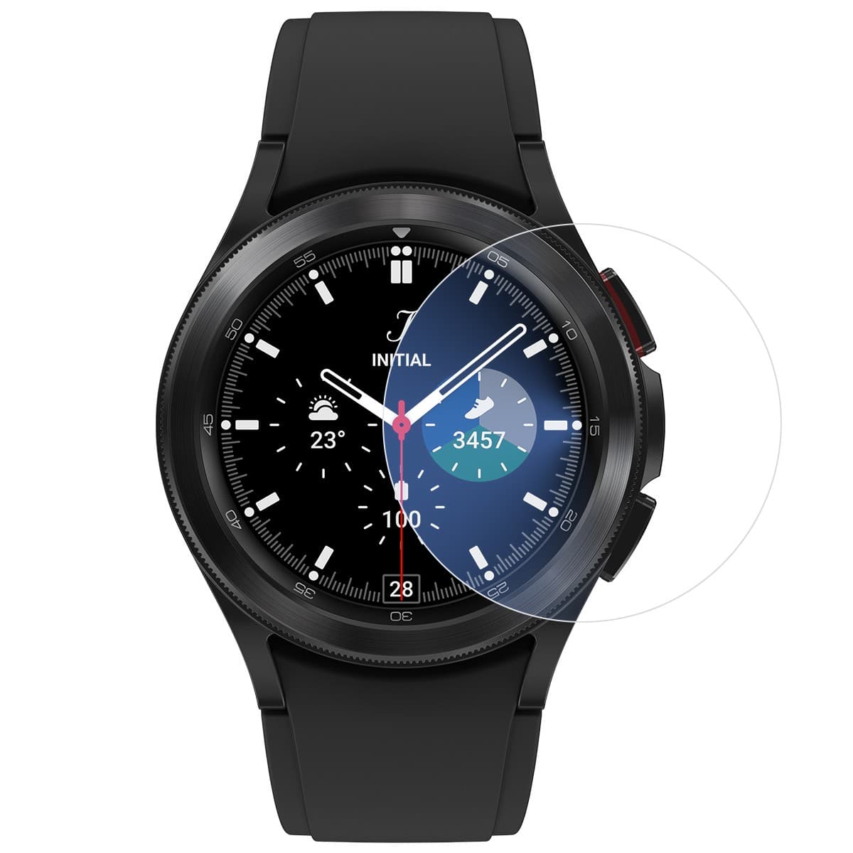 Folie Securizata pentru Samsung Galaxy Watch4 Classic 46mm, Flippy, Sticla de Protectie Compatibila cu Samsung Galaxy Watch4