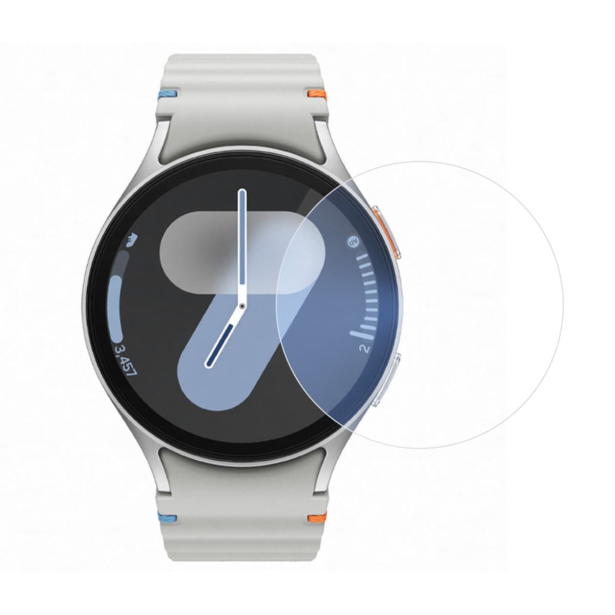 Folie Securizata pentru Samsung Galaxy Watch7 47mm, Flippy, Sticla de Protectie Compatibila cu Samsung Galaxy Watch7 47mm