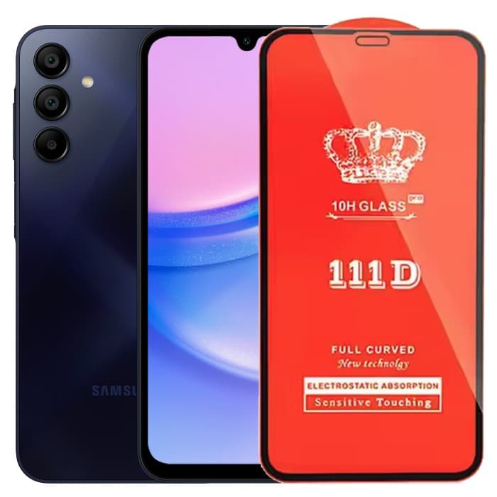Folie Sticla Securizata pentru Samsung Galaxy A15/A15 5G, Flippy, Compatibila cu Samsung Galaxy A15/A15 5G, Full Cover 111D