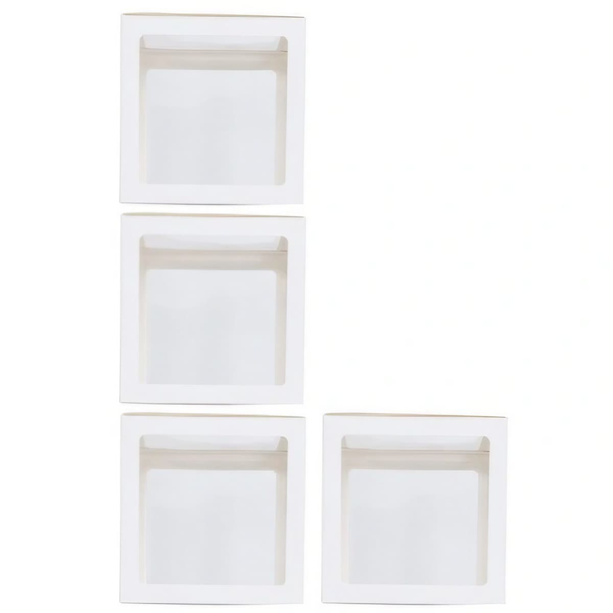 Set 4 Cutii pentru Baloane, Flippy, Model Simplu, Tematica Aniversare, Cuburi Decorative din Plastic, Accesorii pentru