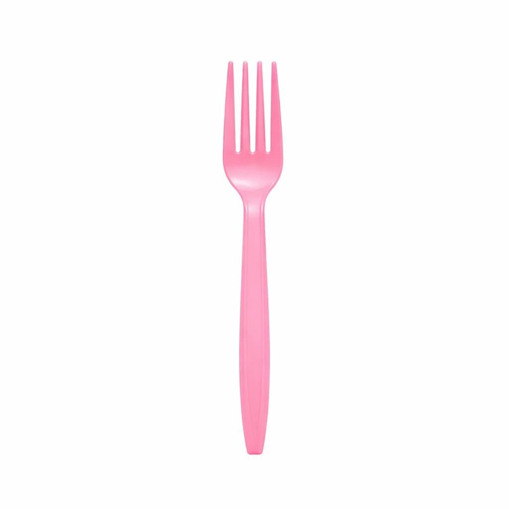 Set Furculite de Unica Folosinta, Flippy, 10 Bucati, Plastic Rezistent, 15.5 x 2.5 cm, Roz