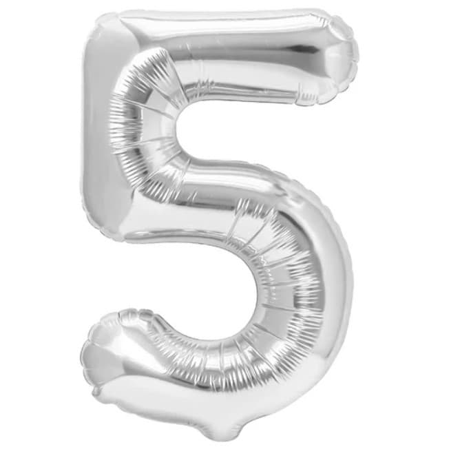 Balon din Folie Metalizata, Flippy, Figurina Cifra, Tema Aniversare 80 cm, Ambalaj Individual, Pai inclus, Umflare cu Aer