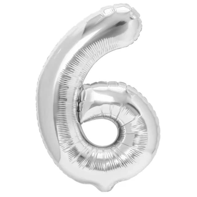 Balon din Folie Metalizata, Flippy, Figurina Cifra, Tema Aniversare 80 cm, Ambalaj Individual, Pai inclus, Umflare cu Aer