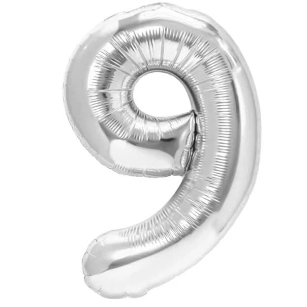 Balon din Folie Metalizata, Flippy, Figurina Cifra, Tema Aniversare 80 cm, Ambalaj Individual, Pai inclus, Umflare cu Aer