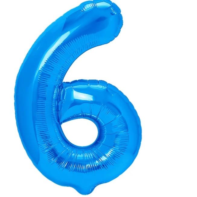 Balon din Folie Metalizata Flippy, Figurina Cifra, Tema Aniversare 40 cm, Ambalaj Individual, Pai inclus, Umflare cu Aer sau