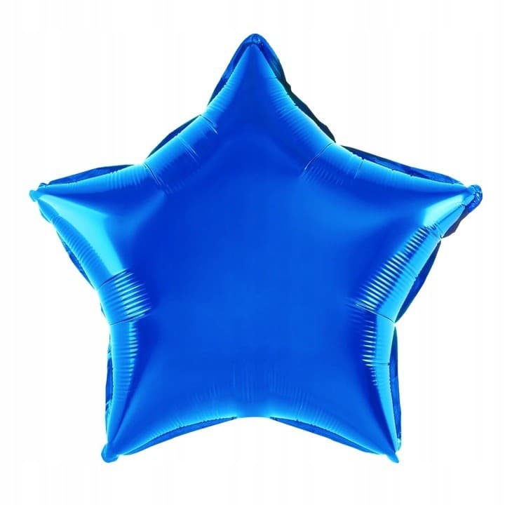 Balon din Folie Metalizata, Flippy, Figurina Stea, Model Simplu, Tematica Aniversare, 40 cm, Ambalaj Individual, Pai Inclus
