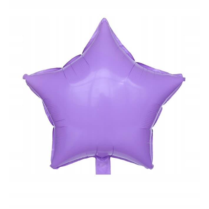 Balon din Folie Metalizata, Flippy, Figurina Stea, Model Simplu, Tematica Aniversare, 40 cm, Ambalaj Individual, Pai Inclus