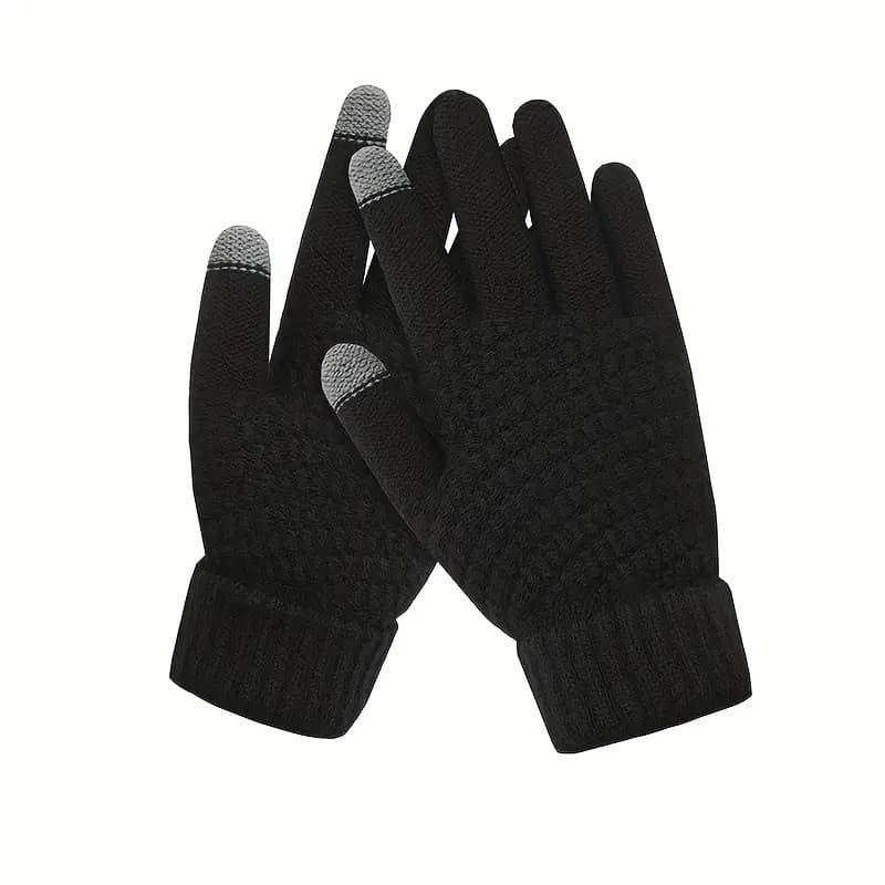 Manusi de Dama, Flippy, Functie Touchscreen (ecran tactil), Material Acril Tricotat, Manseta Elastica, Interior Catifelat