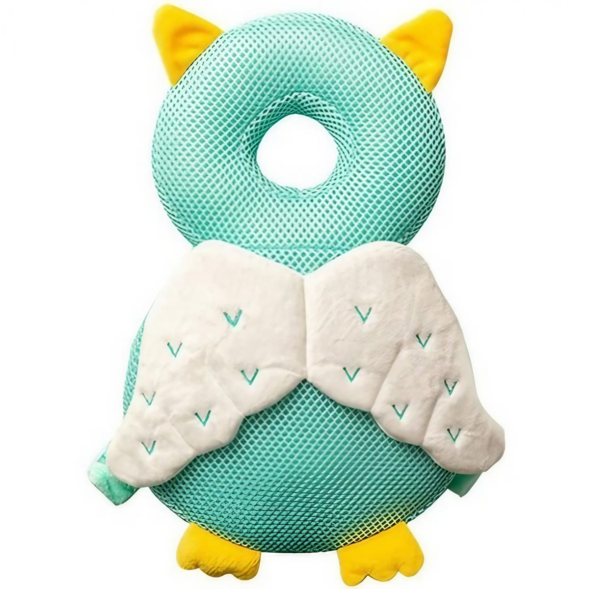 Perna tip Rucsac pentru Protectia Capului, Flippy, Tetiera tip Bufnita, Design tip Plasa, pentru Bebelusi, 33x6x19 cm, 180