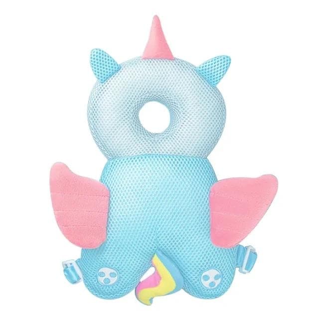 Perna tip Rucsac pentru Protectia Capului, Flippy, Tetiera tip Unicorn, pentru Bebelusi, Design tip Plasa, 33x6x19 cm, 180