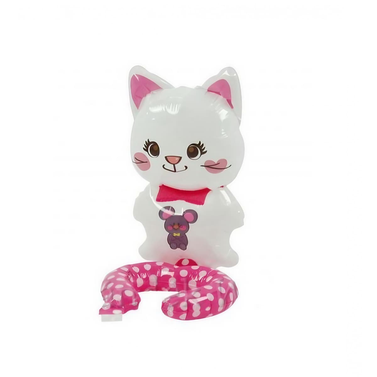 Balon din Folie Metalizata, Flippy, Figurine Animalute, Tip Bratara, Model Pisica, 13 x 35 cm, Ambalaj Individual, Pai