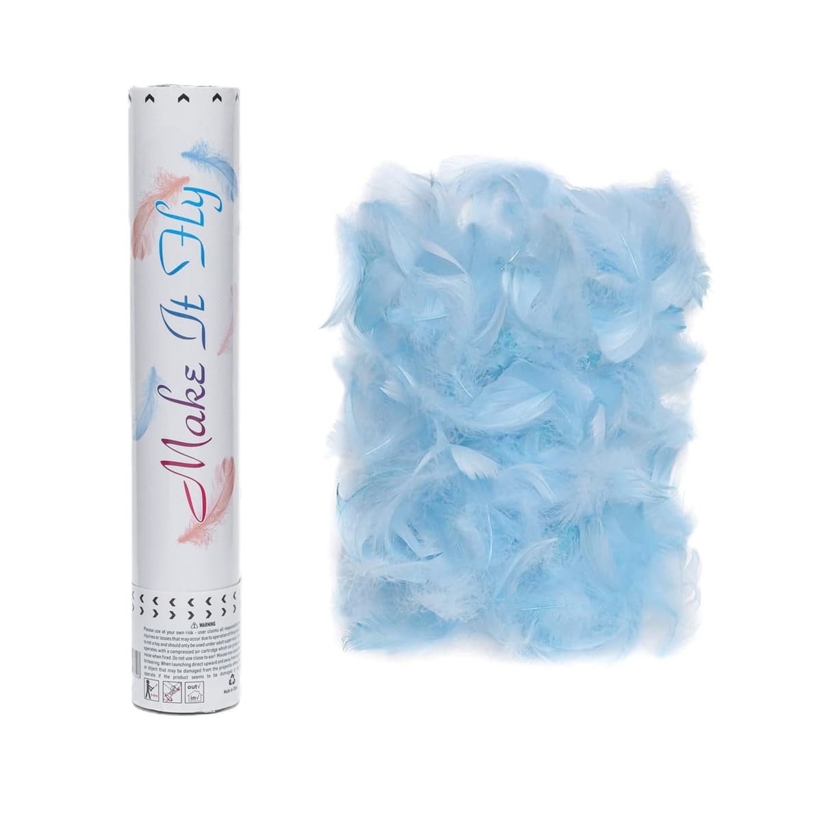 Tub de Confetti, Flippy, Model Pene, 27 cm, Make It Fly, Bleu