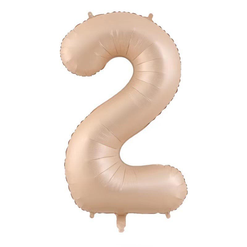 Balon din Folie Metalizata, Flippy, Figurina Cifra, Model 2, Tema Aniversare 100 cm, Ambalaj Individual, Pai Inclus, Umflare