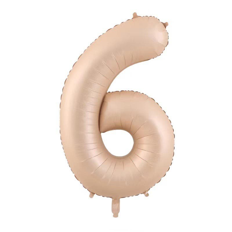 Balon din Folie Metalizata, Flippy, Figurina Cifra, Model 6, Tema Aniversare 100 cm, Ambalaj Individual, Pai Inclus, Umflare