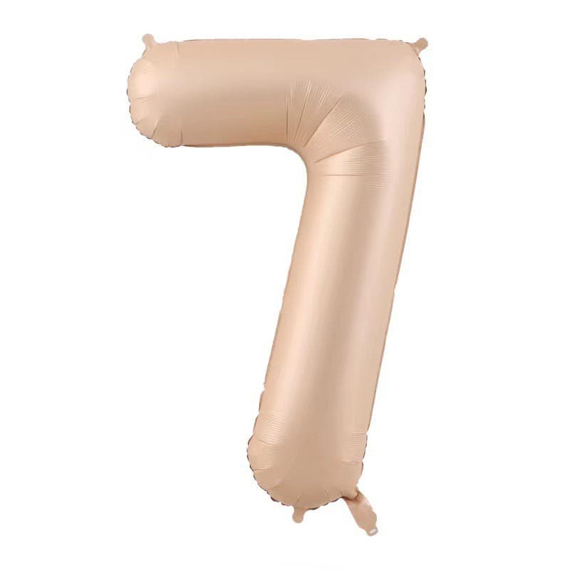 Balon din Folie Metalizata, Flippy, Figurina Cifra, Model 7, Tema Aniversare 100 cm, Ambalaj Individual, Pai Inclus, Umflare