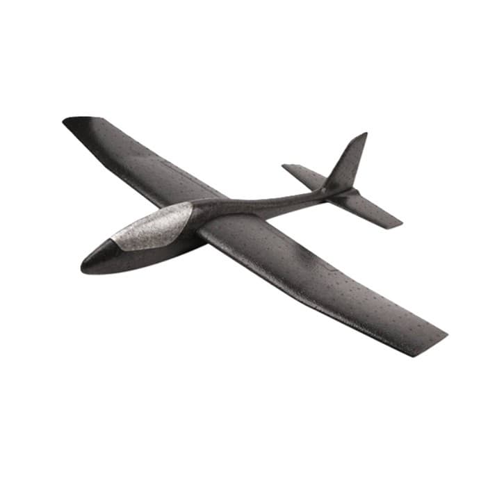 Avion Zburator, Flippy, Tip Planor, 83 cm Lungime, +3 Ani, din Polistiren, Aruncare 10 - 30 m, Negru