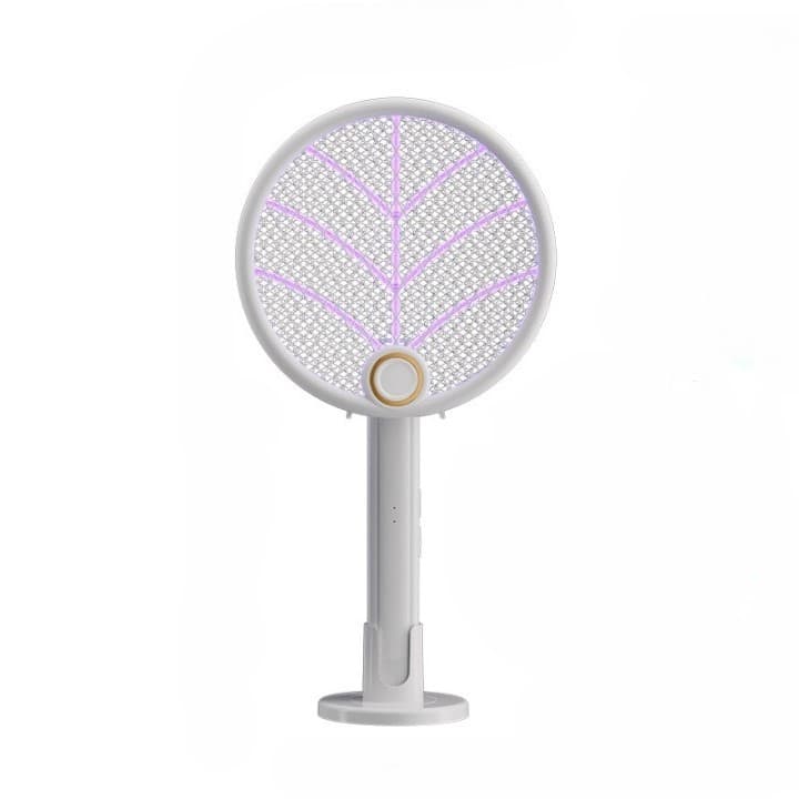 Lampa Electrica Impotriva Tantarilor, Flippy, 42.5 x 22 x 10.5 cm, Reincarcabila cu Cablu USB Inclus, Plasa din Aluminum Alb
