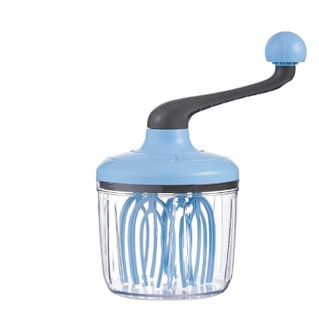 Mixer Manual, Flippy, pentru Oua Smantana Frisca Aluat, Maner Plastic, Usor de Utilizat si Depozitat, Bol Transparent, 24.5