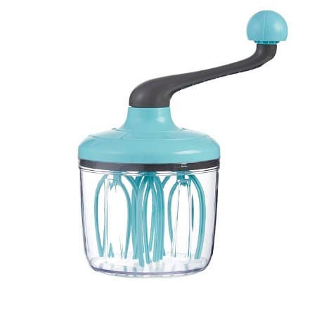 Mixer Manual, Flippy, pentru Oua Smantana Frisca Aluat, Maner Plastic, Usor de Utilizat si Depozitat, Bol Transparent, 24.5