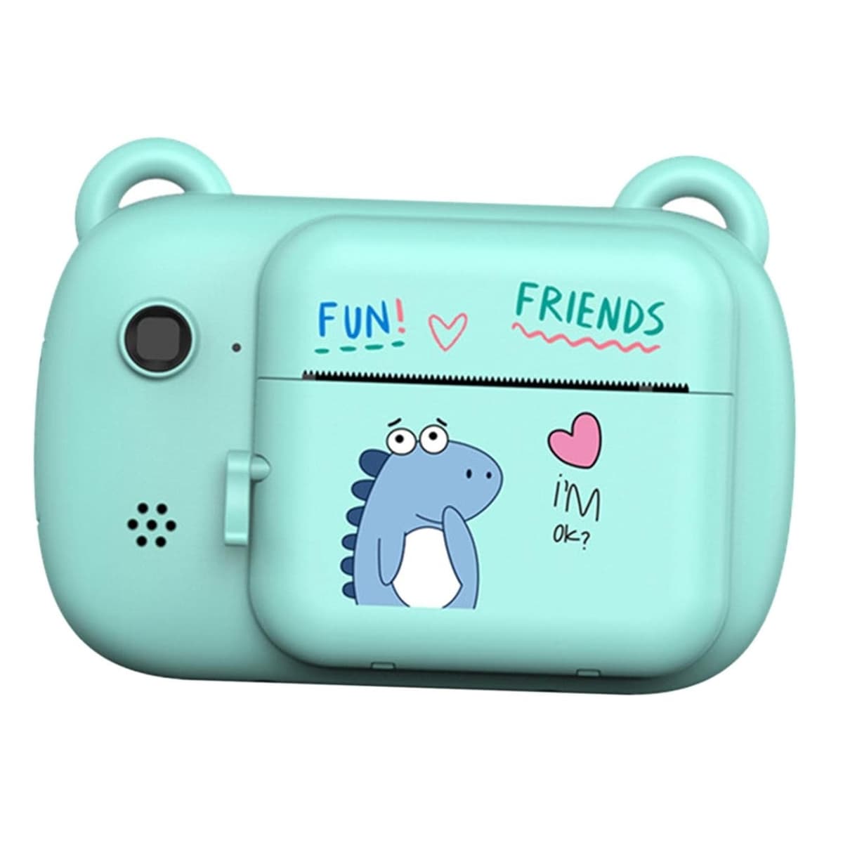 Camera Instantanee pentru Copii, Flippy, Camera Frontala + Selfie, cu Functie de Printare, Cablu USB-C, Bluetooth