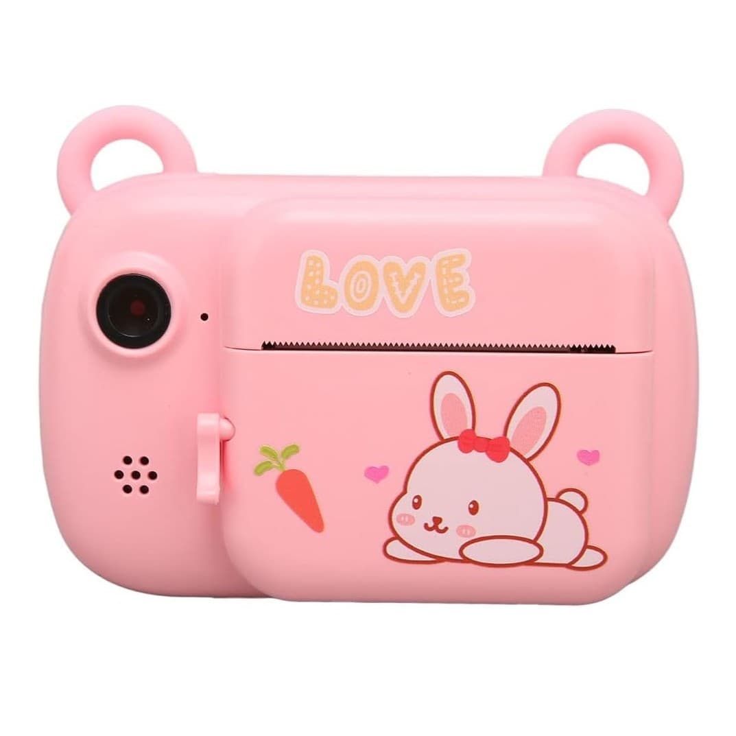 Camera Instantanee pentru Copii, Flippy, Camera Frontala + Selfie, cu Functie de Printare, Cablu USB-C, Bluetooth