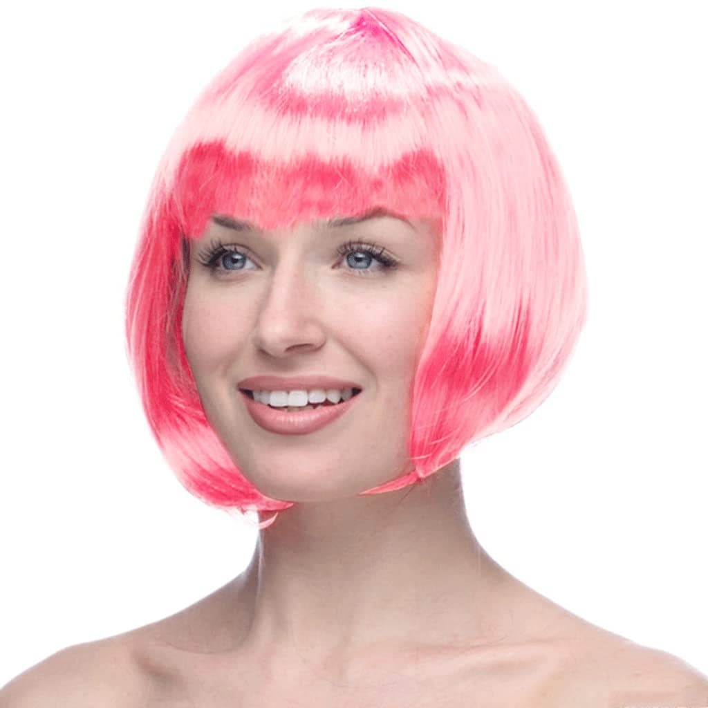 Peruca Cosplay, Flippy, Tunsoare Bob cu Breton, pentru Carnaval, Halloween, Petreceri Tematice, din PET, Marime Universala
