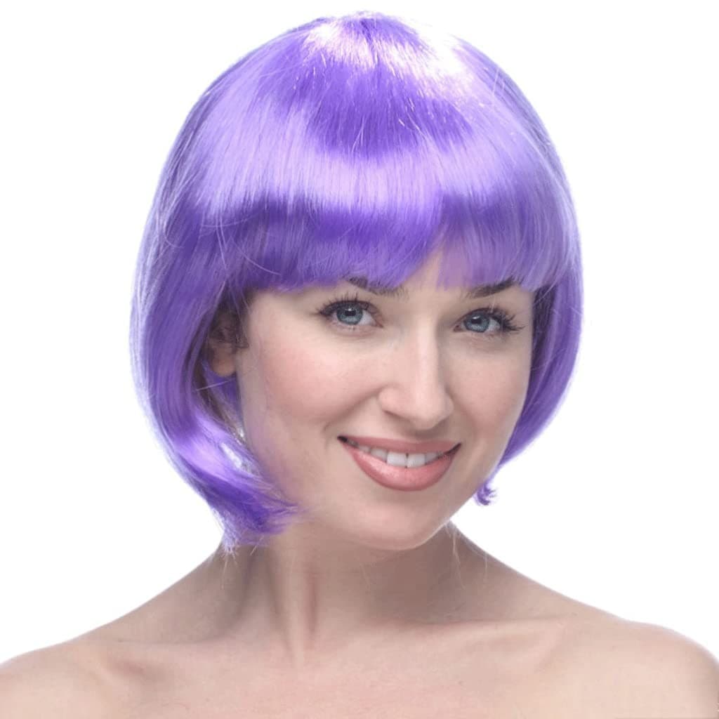 Peruca Cosplay, Flippy, Tunsoare Bob cu Breton, pentru Carnaval, Halloween, Petreceri Tematice, din PET, Marime Universala