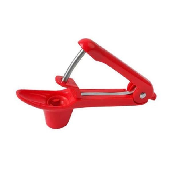 Dispozitiv de Scos Samburi, Flippy, Manual, cu 1 Gaura, pentru Cirese/Masline, 20.5 x 3.8 x 13 cm, din ABS+Otel Inoxidabil
