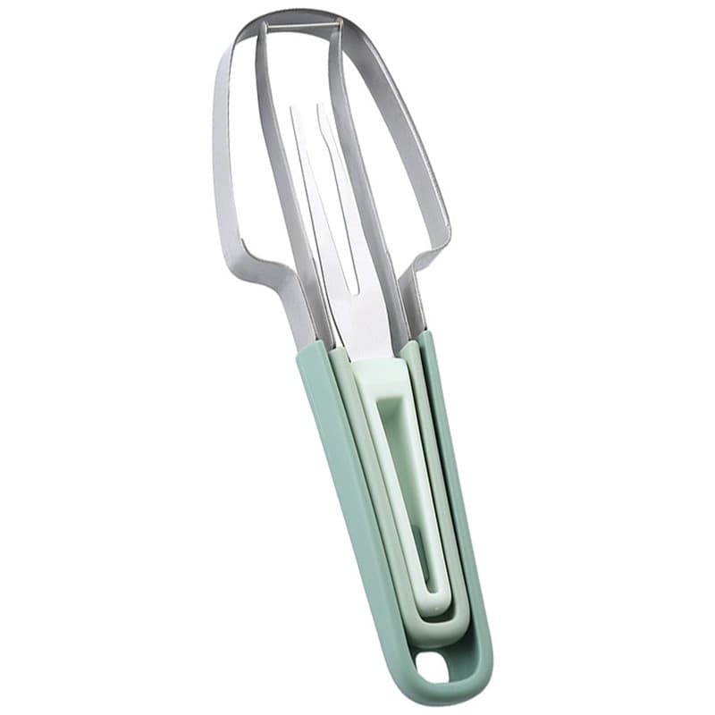Taietor Decojitor pentru Pepene, Flippy, pentru Legume si Fructe, Multifunctional, Set din 3 Parti, Otel Inoxidabil si
